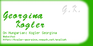 georgina kogler business card